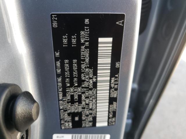 5TDGZRBH2MS153462 - 2021 TOYOTA HIGHLANDER XLE  ფოტო 10