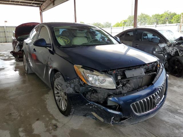 W04GX5GV4B1119704 - 2011 BUICK REGAL CXL BLUE photo 1