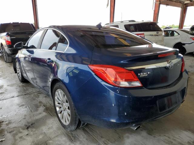 W04GX5GV4B1119704 - 2011 BUICK REGAL CXL BLUE photo 3