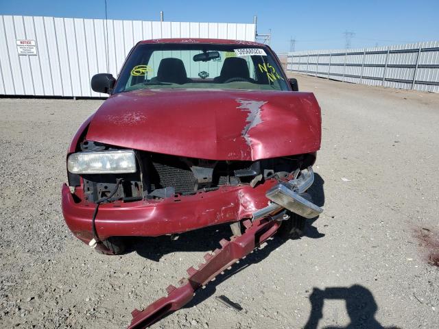 1GCCS1447XK138675 - 1999 CHEVROLET S10 PICKUP RED photo 9