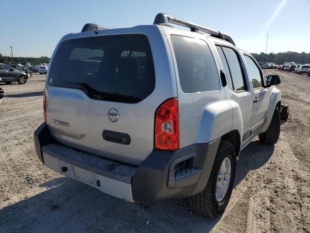 5N1AN0NU2EN807952 - 2014 NISSAN XTERRA X SILVER photo 4