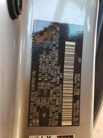 JTLKT324X64049939 - 2006 TOYOTA SCION XB Silber Foto 10