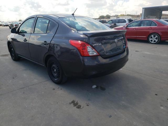 3N1CN7AP7FL878770 - 2015 NISSAN VERSA S GRAY photo 3