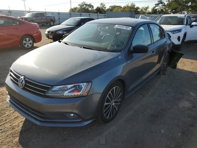 3VWD17AJ5GM302872 - 2016 VOLKSWAGEN JETTA SPOR GRAY photo 2