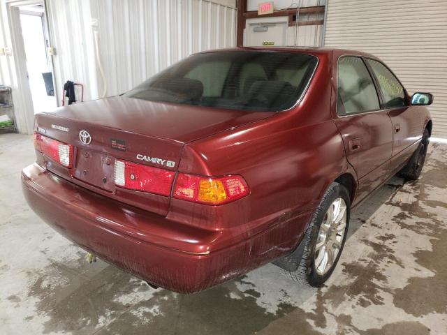 4T1BG22K01U048862 - 2001 TOYOTA CAMRY CE RED photo 4