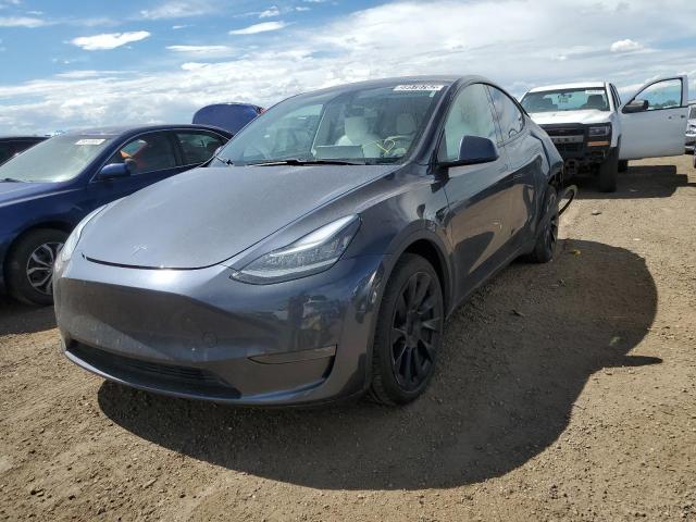 5YJYGDEEXLF053062 - 2020 TESLA MODEL Y رمادي صورة 2