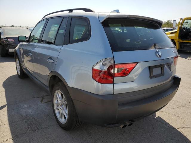 WBXPA73474WC35832 - 2004 BMW X3 2.5I BLUE photo 3