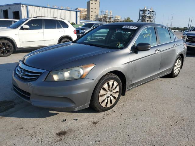 1HGCP2F32BA052900 - 2011 HONDA ACCORD LX GRAY photo 2