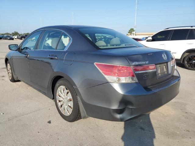 1HGCP2F32BA052900 - 2011 HONDA ACCORD LX GRAY photo 3