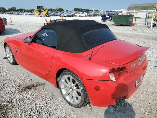 4USBU33587LW73465 - 2007 BMW Z4 3.0 RED photo 3