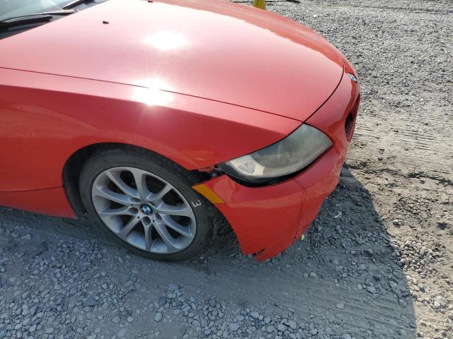 4USBU33587LW73465 - 2007 BMW Z4 3.0 RED photo 9