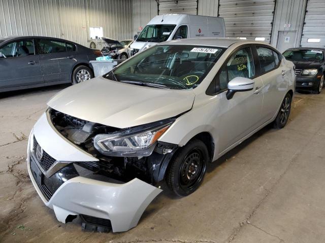 3N1CN8EV4ML865356 - 2021 NISSAN VERSA SV SILVER photo 2