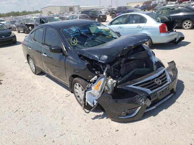 3N1CN7AP2FL815883 - 2015 NISSAN VERSA S BLACK photo 1