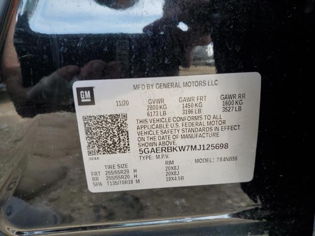 5GAERBKW7MJ125698 - 2021 BUICK ENCLAVE ES BEIGE photo 10