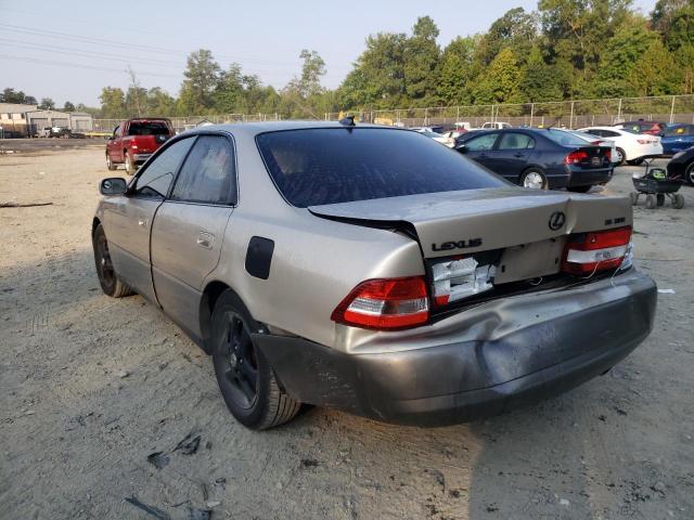 JT8BF28G410293776 - 2001 LEXUS ES 300 BEIGE photo 3