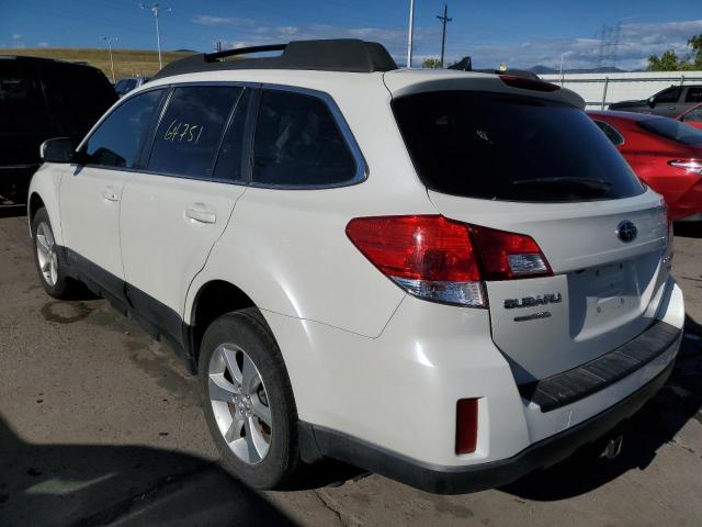 4S4BRDLC3D2265058 - 2013 SUBARU OUTBACK 3. WHITE photo 3