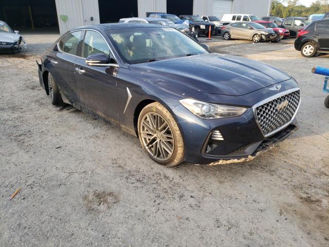 KMTG34LA9KU023212 - 2019 GENESIS G70 ELITE BLUE photo 1