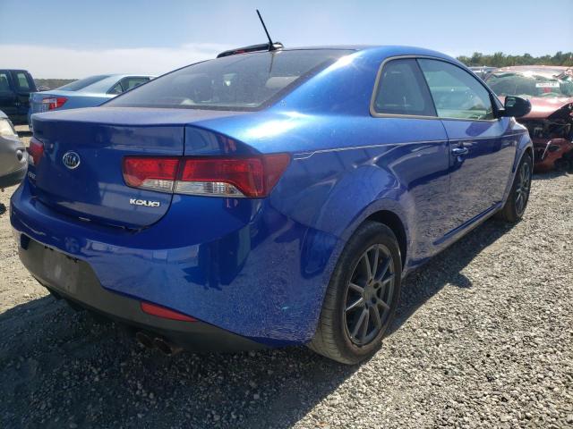 KNAFU6A27C5503837 - 2012 KIA FORTE EX BLUE photo 4