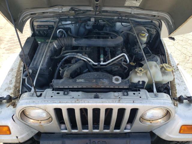 1J4FA39S65P386011 - 2005 JEEP WRANGLER X SILVER photo 7