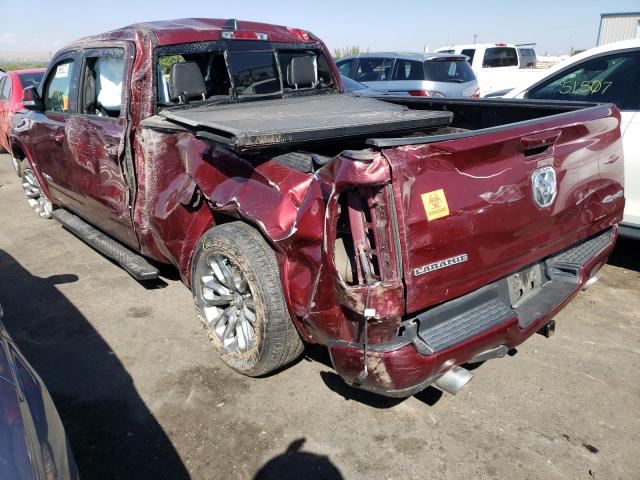 1C6SRFRT6KN893285 - 2019 RAM 1500 LARAM MAROON photo 3