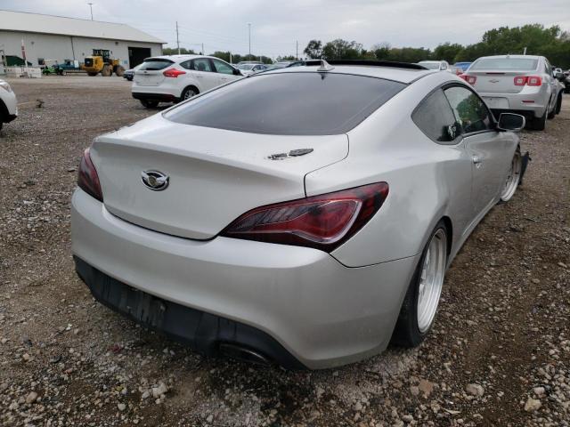 KMHHT6KD1DU100745 - 2013 HYUNDAI GENESIS CO SILVER photo 4