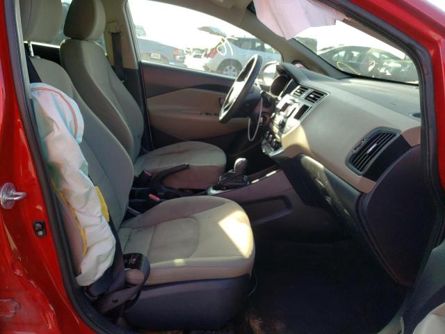 KNADM4A35F6447707 - 2015 KIA RIO LX MAROON photo 5