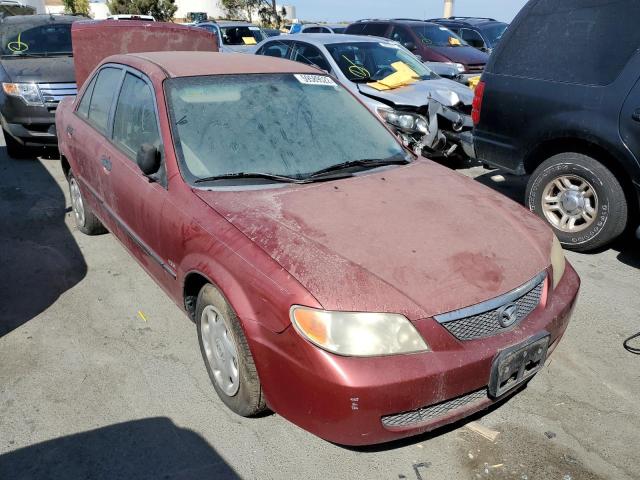 JM1BJ222910413164 - 2001 MAZDA PROTEGE DX BURGUNDY photo 1