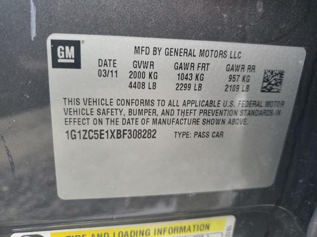 1G1ZC5E1XBF308282 - 2011 CHEVROLET MALIBU 1LT Boz foto 10