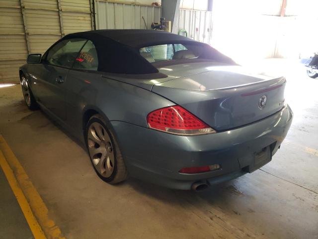 WBAEK13537CN81934 - 2007 BMW 650 I BLUE photo 3