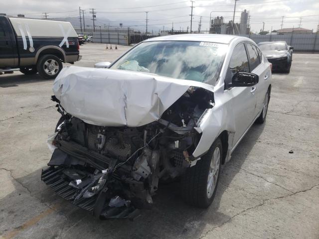 3N1AB7AP6JL631586 - 2018 NISSAN SENTRA S/S SILVER photo 2