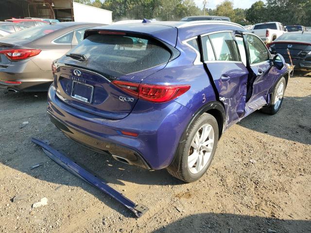 SJKCH5CPXJA047556 - 2018 INFINITI QX30 BASE BLUE photo 4