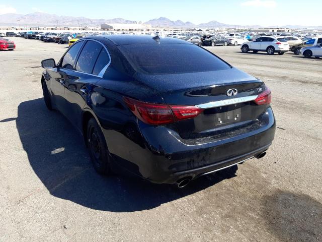 JN1EV7AP6JM352962 - 2018 INFINITI Q50 LUXE BLACK photo 3