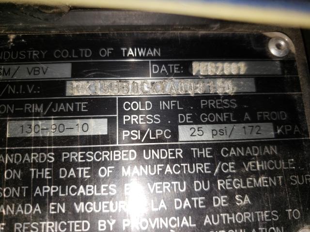 RK15BB0CXVA008130 - 2007 BMW III BLUE photo 10