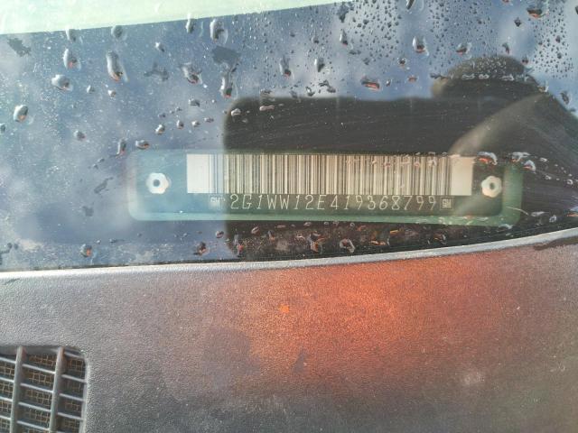 2G1WW12E419368799 - 2001 CHEVROLET MONTE CARL თაფლისფერი ფოტო 10