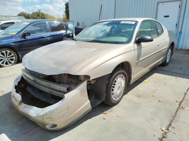 2G1WW12E419368799 - 2001 CHEVROLET MONTE CARL თაფლისფერი ფოტო 2