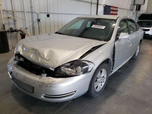 2G1WA5E34E1163617 - 2014 CHEVROLET IMPALA LIM SILVER photo 2