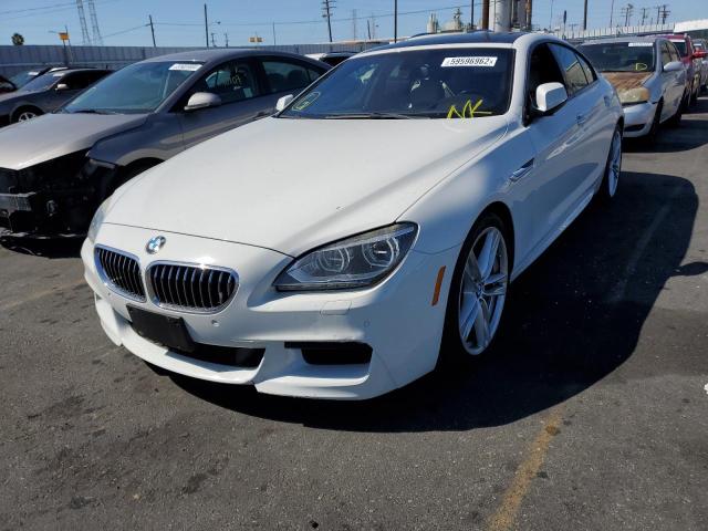 WBA6A0C52FGB53574 - 2015 BMW 640 I GRAN WHITE photo 2