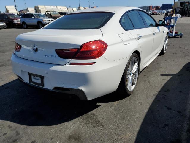 WBA6A0C52FGB53574 - 2015 BMW 640 I GRAN WHITE photo 4