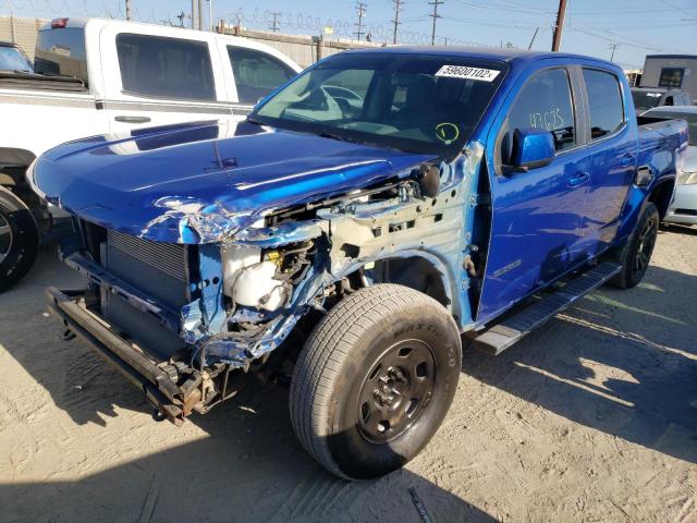 1GCGTCEN8K1227378 - 2019 CHEVROLET COLORADO L BLUE photo 2