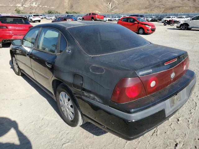 2G1WF55E229213625 - 2002 CHEVROLET IMPALA BLACK photo 3