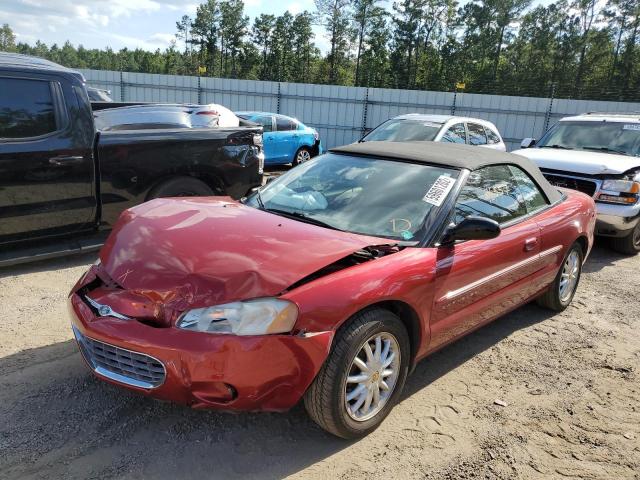 1C3EL55U31N639441 - 2001 CHRYSLER SEBRING LX RED photo 2