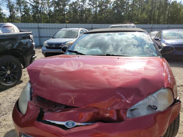 1C3EL55U31N639441 - 2001 CHRYSLER SEBRING LX RED photo 7