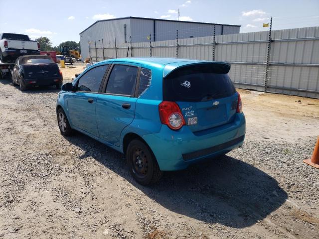 KL1TD66E69B618830 - 2009 CHEVROLET AVEO LS 青色 照片 3