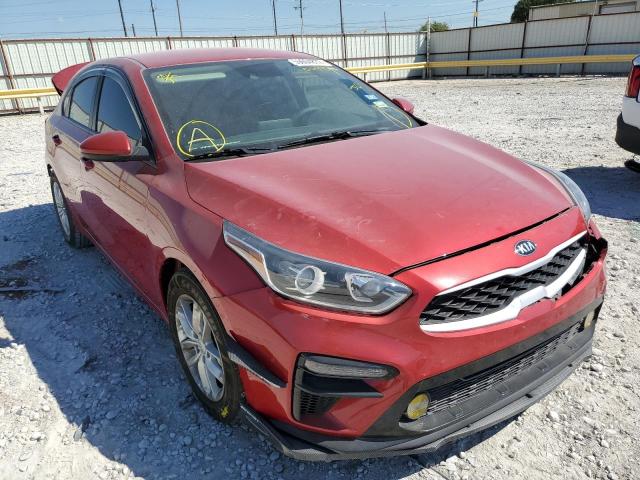 3KPF24AD8KE009424 - 2019 KIA FORTE FE RED photo 1