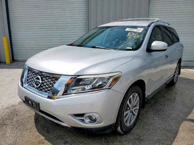 5N1AR2MN0EC620280 - 2014 NISSAN PATHFINDER SILVER photo 2