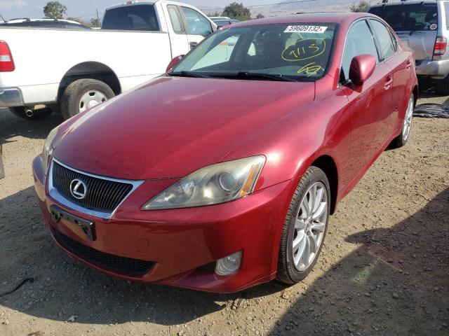 JTHCK262762000603 - 2006 LEXUS IS 250 RED photo 2