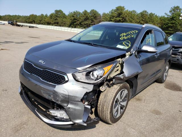 KNDCC3LC2H5096112 - 2017 KIA NIRO EX GRAY photo 2