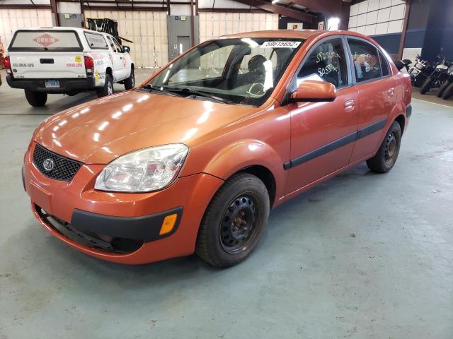 KNADE223396564402 - 2009 KIA RIO BASE ORANGE photo 2