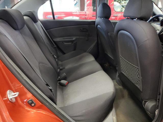 KNADE223396564402 - 2009 KIA RIO BASE ORANGE photo 6