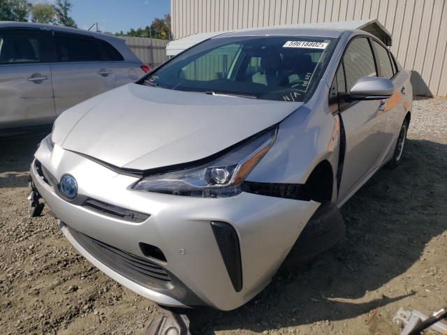 JTDKAMFU5M3141772 - 2021 TOYOTA PRIUS SPEC SILVER photo 2